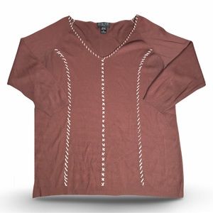 FINITY quarter sleeve sweater